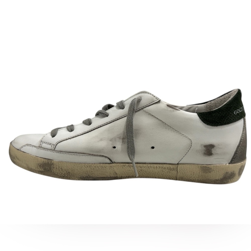 Golden Goose Women's Super Star White Leather Military NIB - Picture 6 of 11